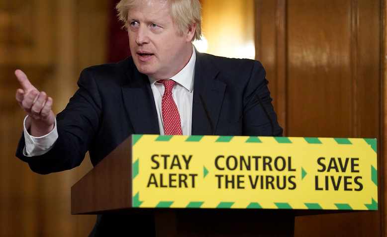 Boris Johnson speaking in May 2020. Photo: Flickr/Pippa Fowles