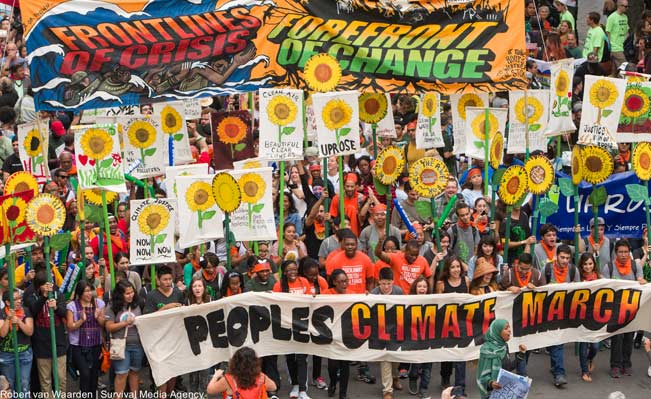 More than 300,000 march in solidarity for Climate accountability, at the People's Climate March on September 21, 2014. Photo: Robert van Waarden