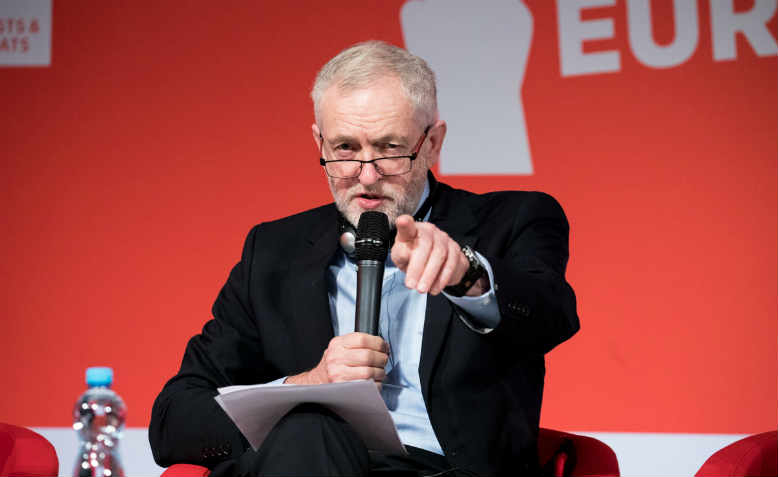 Corbyn in Prague, 2016. Photo: Flickr/PES Council