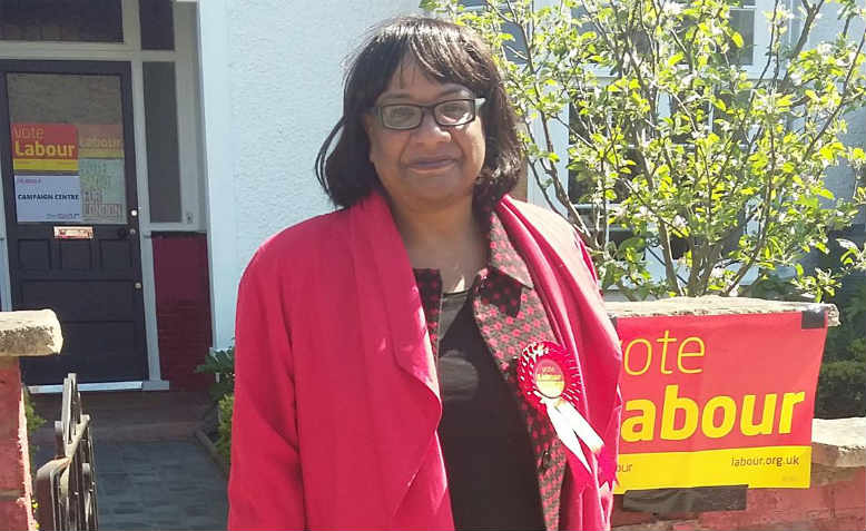 Diane Abbott campaigning in 2016. Photo: Facebook 