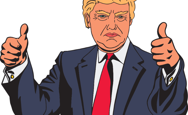 Donald Trump registering his approval. Graphic: Pixabay 