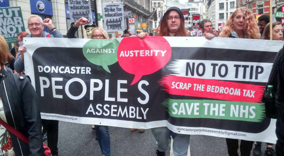 Doncaster People's Assembly takes to the streets for last year's national demonstration