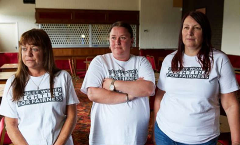 The 'Kinsley Three' - Lesley Leake, Marice Hall and Karen McGee. Photo: John Westmoreland