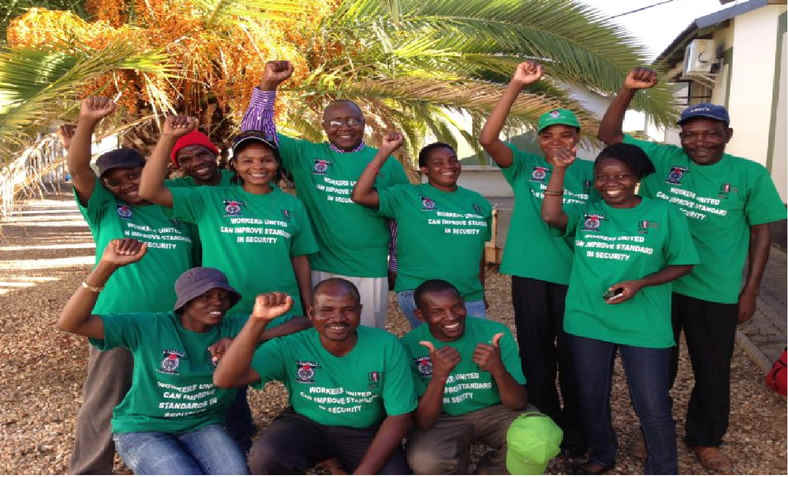 A Namibian activist team