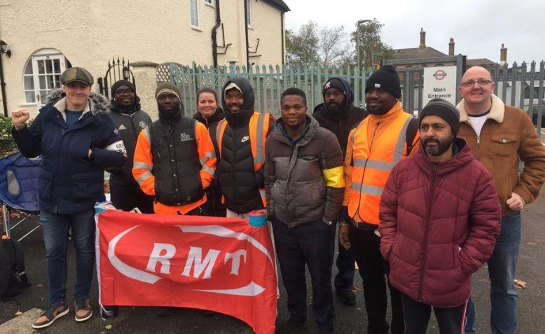 A solid turnout at the Chingford picket.