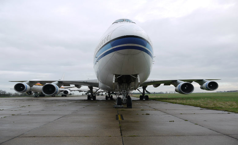 Plane on a runway. Photo: Public domain.