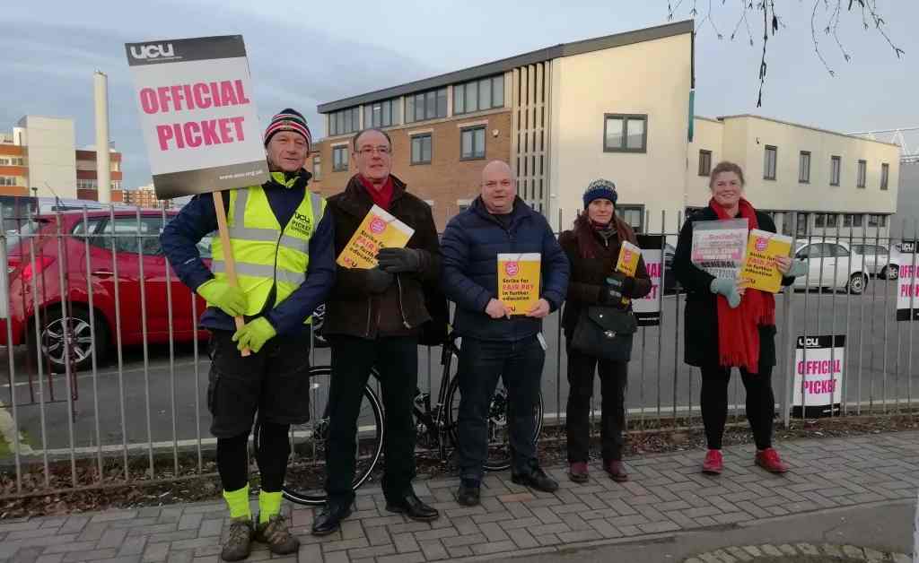 UCU Picket Line Source: Leicester socialists