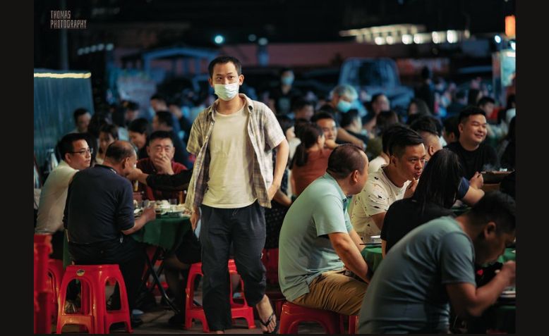 Food stalls in Schenzen.