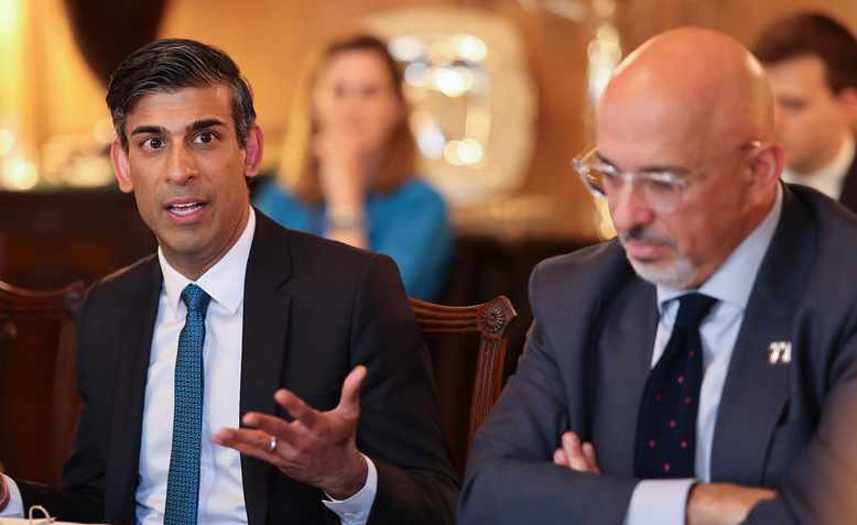 Rishi Sunak and Nadhim Zahawi at Westminster, May 2022. Photo: Number 10/ Tim Hammond