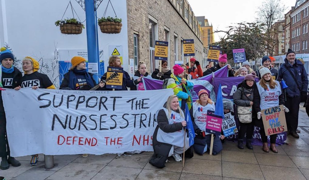 RCN picket line