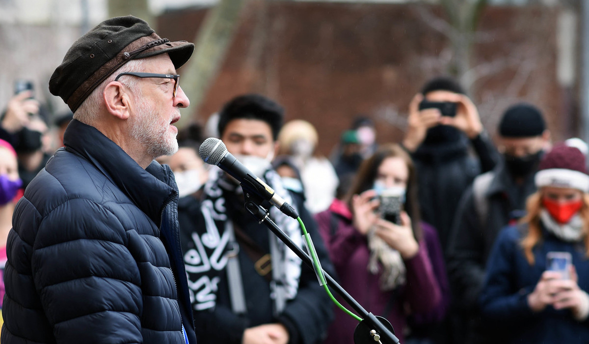 eremy Corbyn at Goldsmiths University Strike Rally