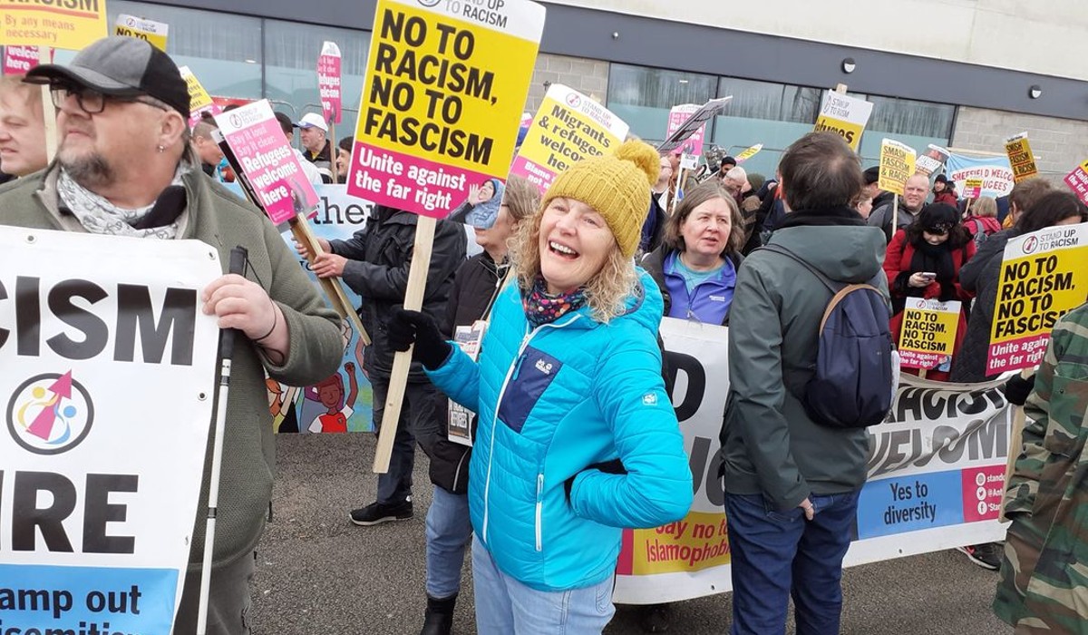 Rotherham refugees welcome protest