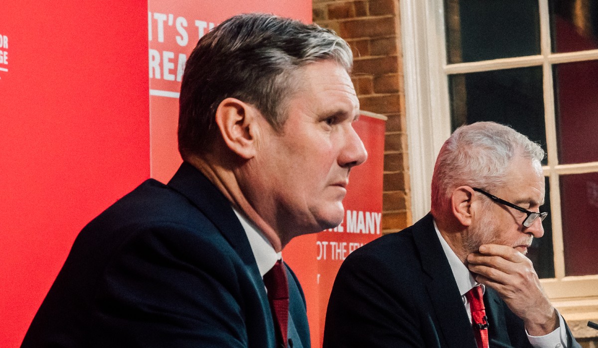 Keir Starmer and Jeremy Corbyn