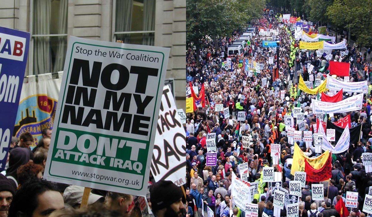 Stop the war in Iraq London protest 15 Feb 2003