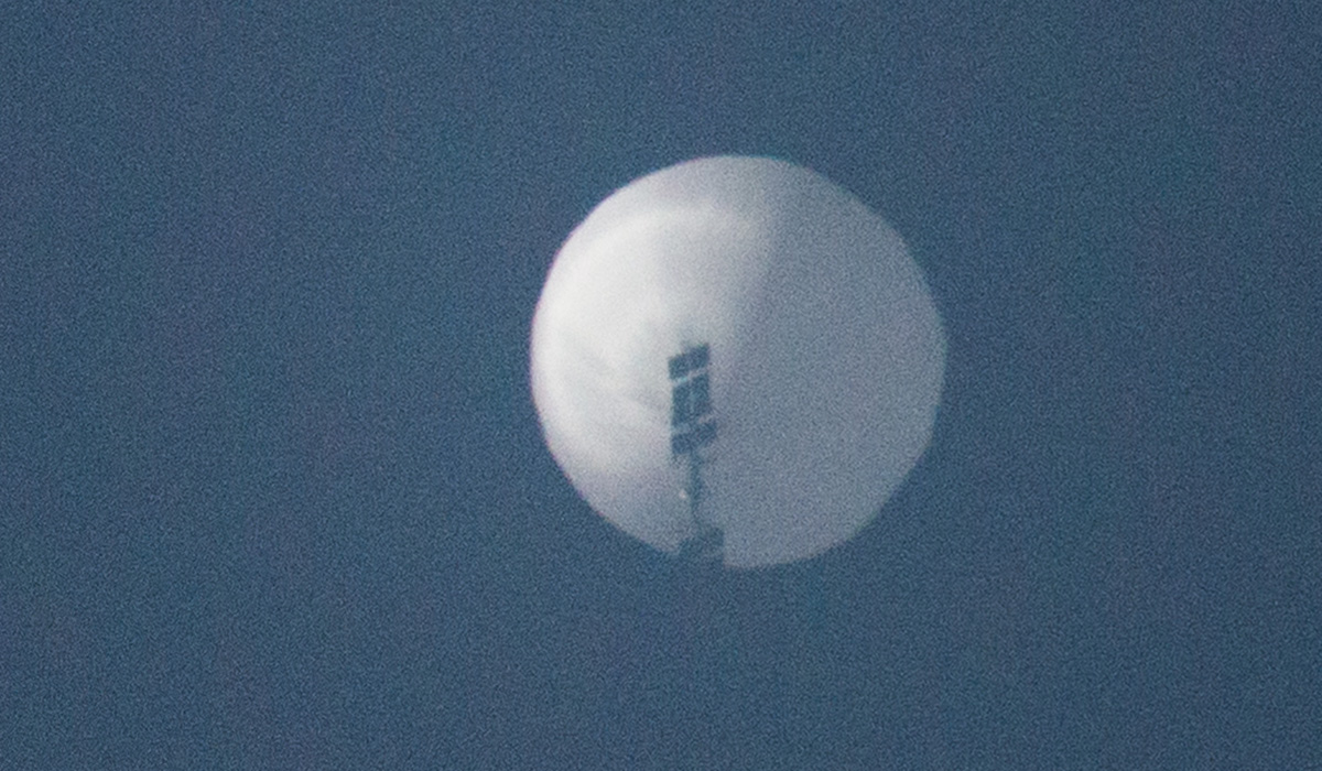 Chinese balloon flying over Montana, US