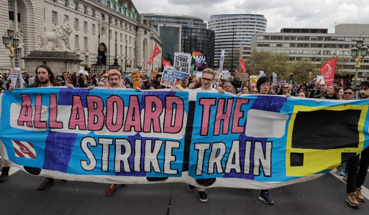 London May Day demonstration