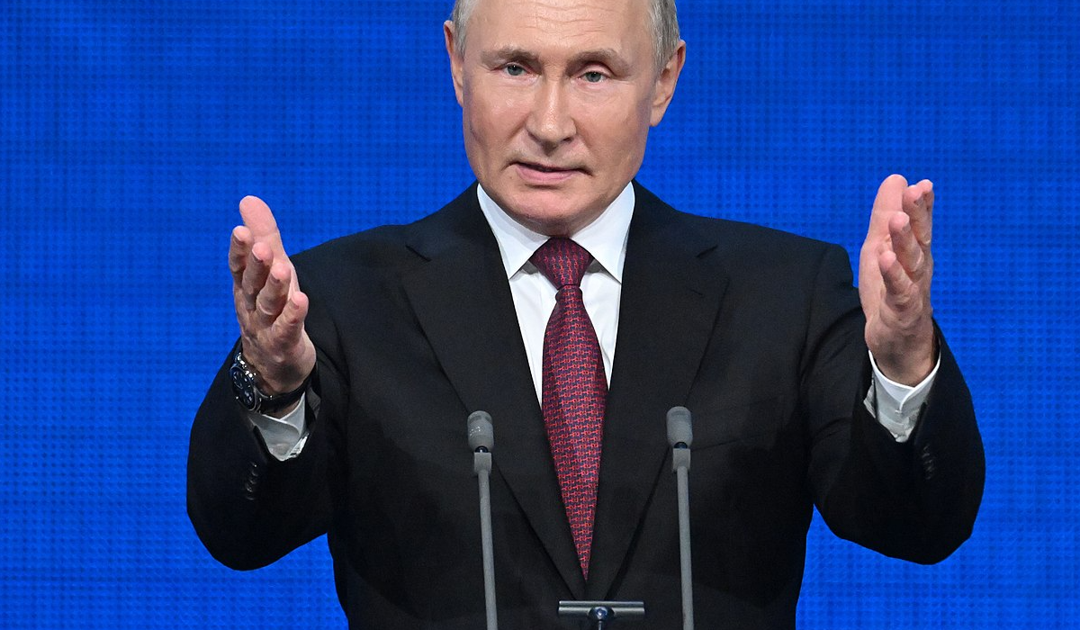 Vladimir Putin speaking in September 2022. Photo: Wikimedia/Konstantin Zavrazhin