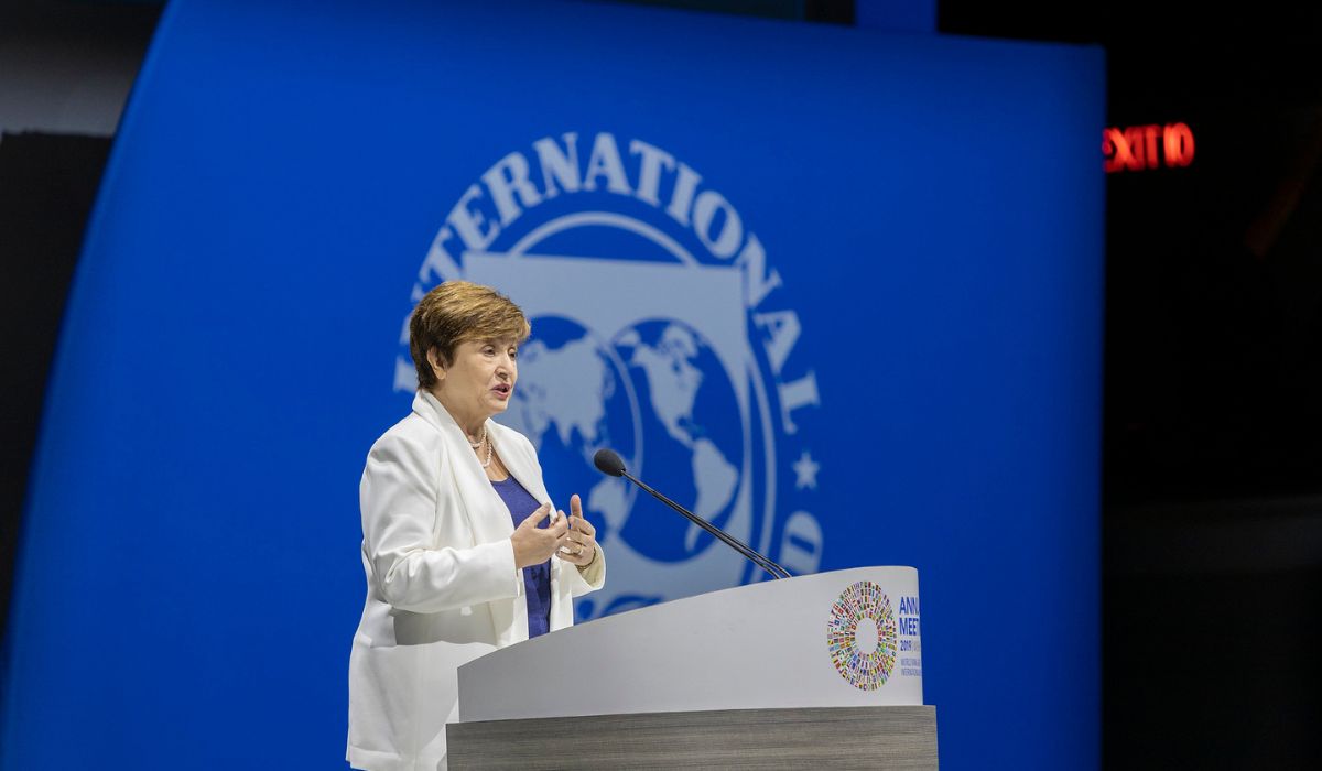 Kristalina Georgieva giving speech October 2019.