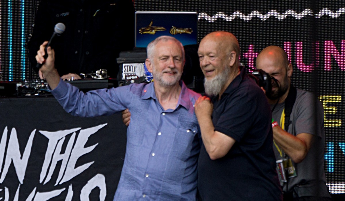 Jeremy Corbyn at Glastonbury