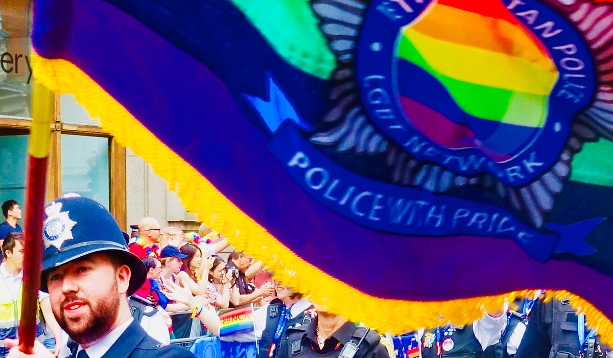 Metropolitan police pride flag