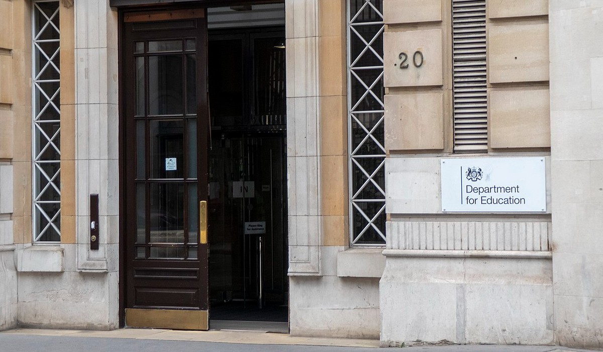 The Department for Education office in Sanctuary Buildings on Great Smith Street in London.