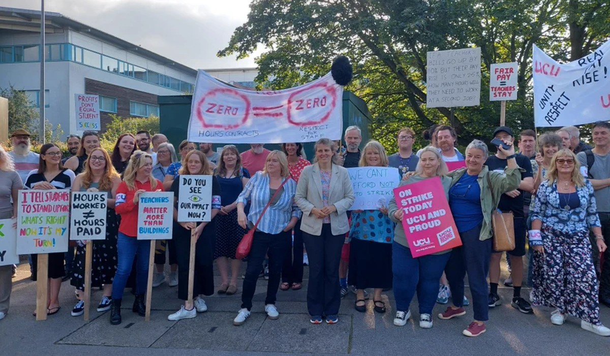 York College picket line