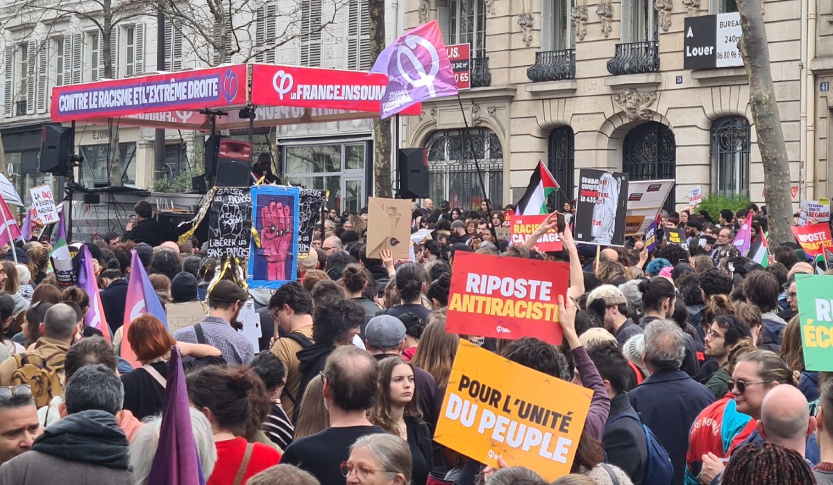 Left-wing demonstration in Paris.