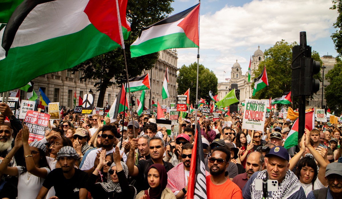 Palestine national demonstration, 9 August