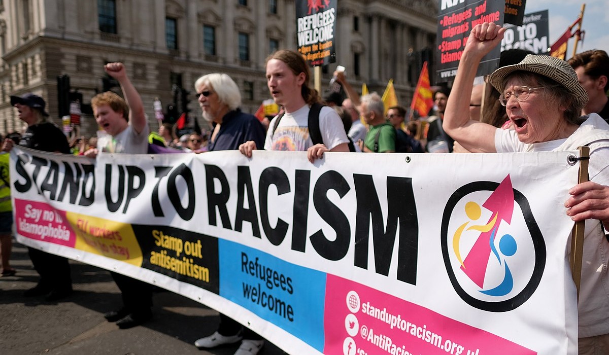 Stand Up to Racism protesters in London.