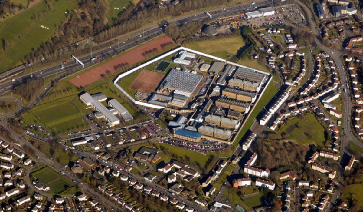 HMP Barlinnie from the air.