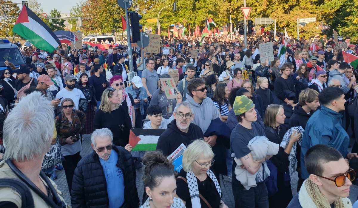 Demonstration in Berlin, 27 September 2025.
