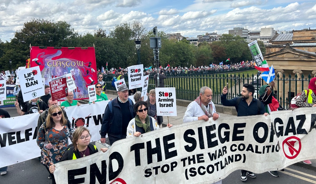 Stop the War Scotland demonstration in Edinburgh