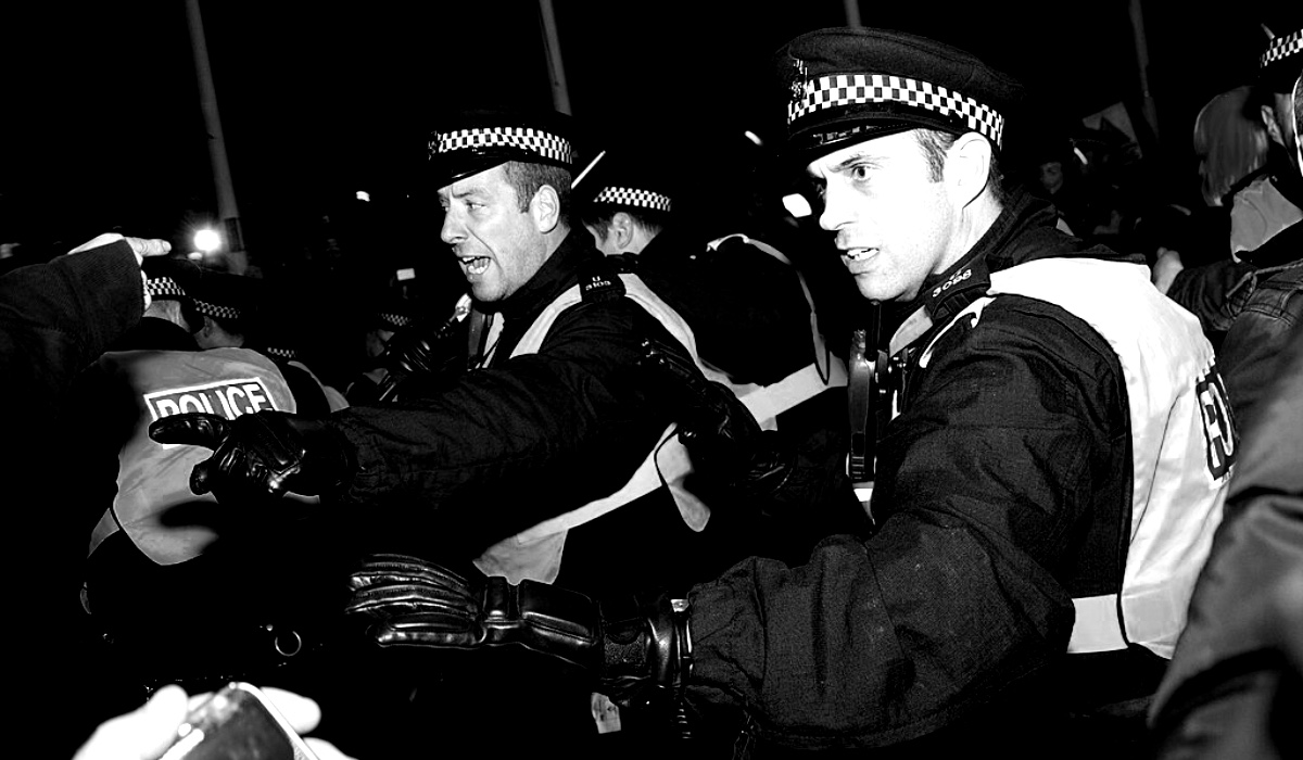 Met Police at an anti-austerity protest in London, 2013.