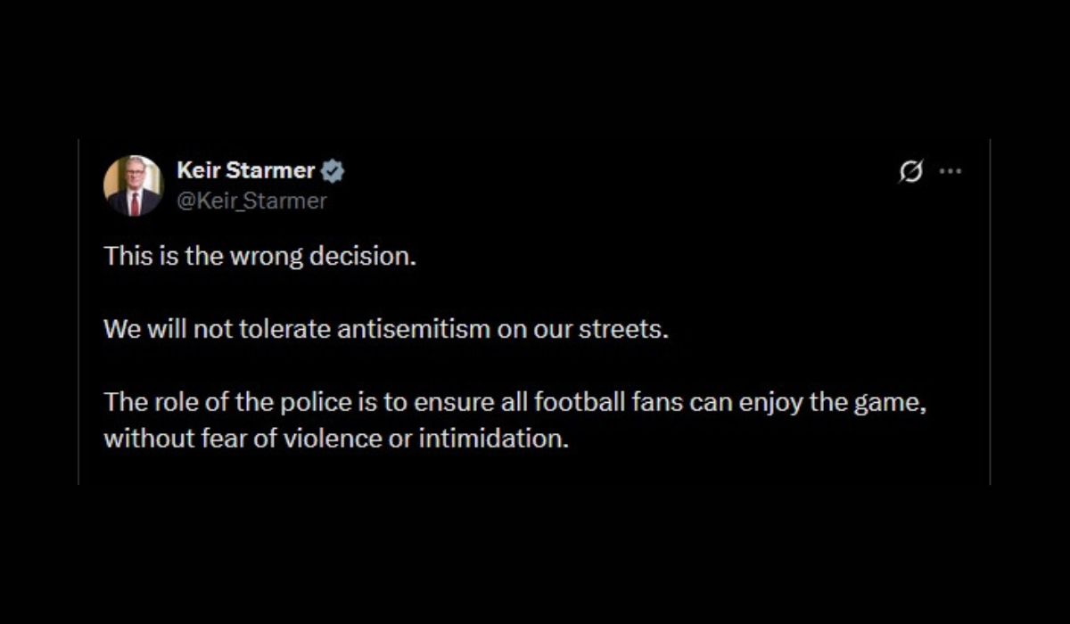 Keir Starmer statement on X (Twitter).