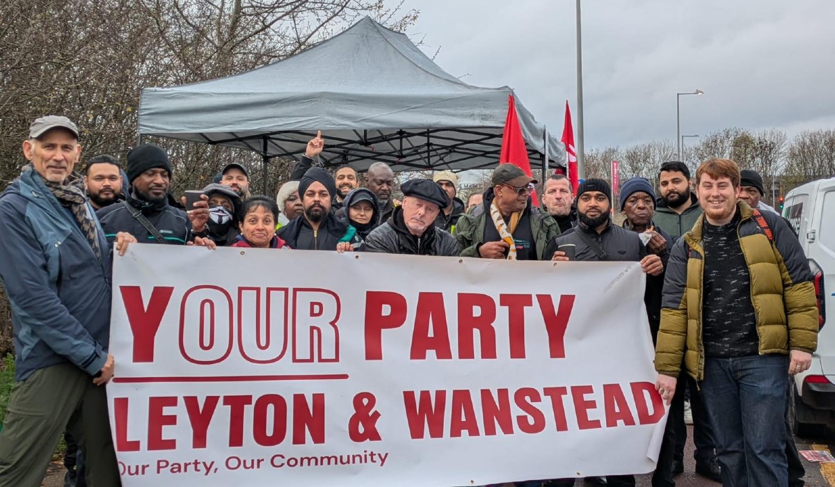 Picket line Lea Interchange bus garage 12/12/2025