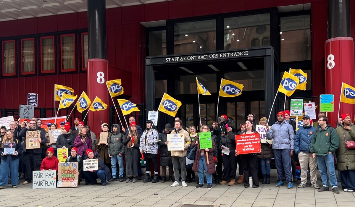 British Library staff renew their industrial action for fair pay and respect