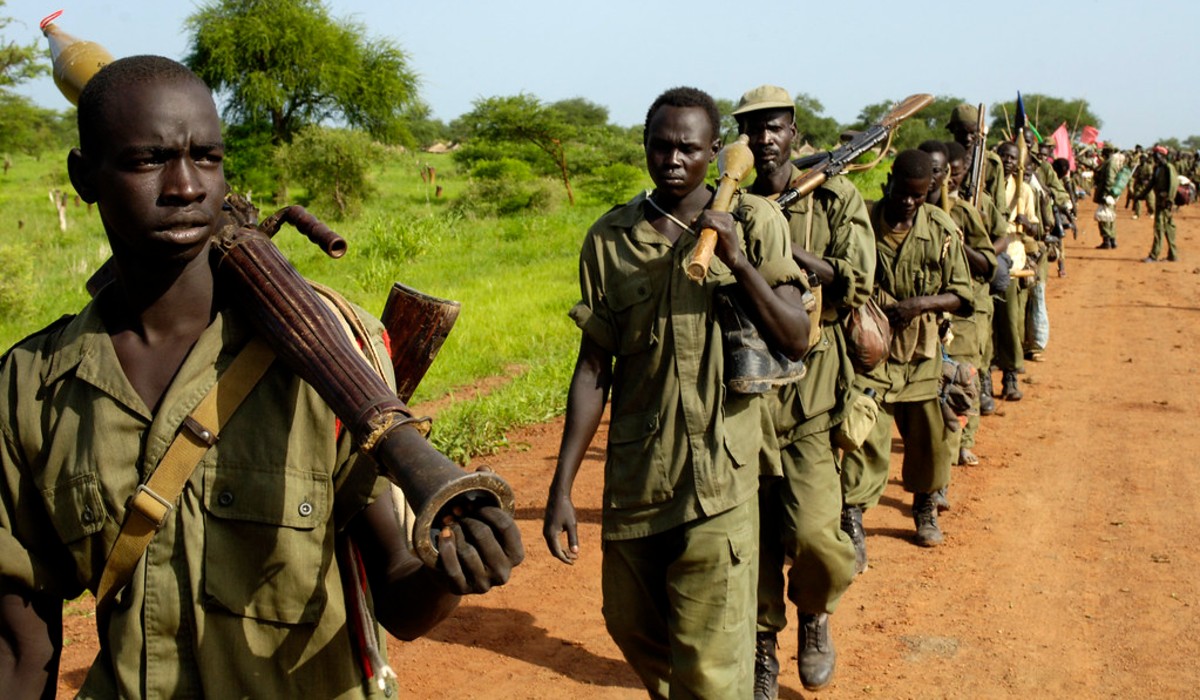 Soliders of the Sudanese Armed Forces.