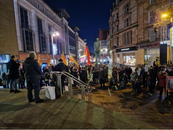Demonstration in Glasgow