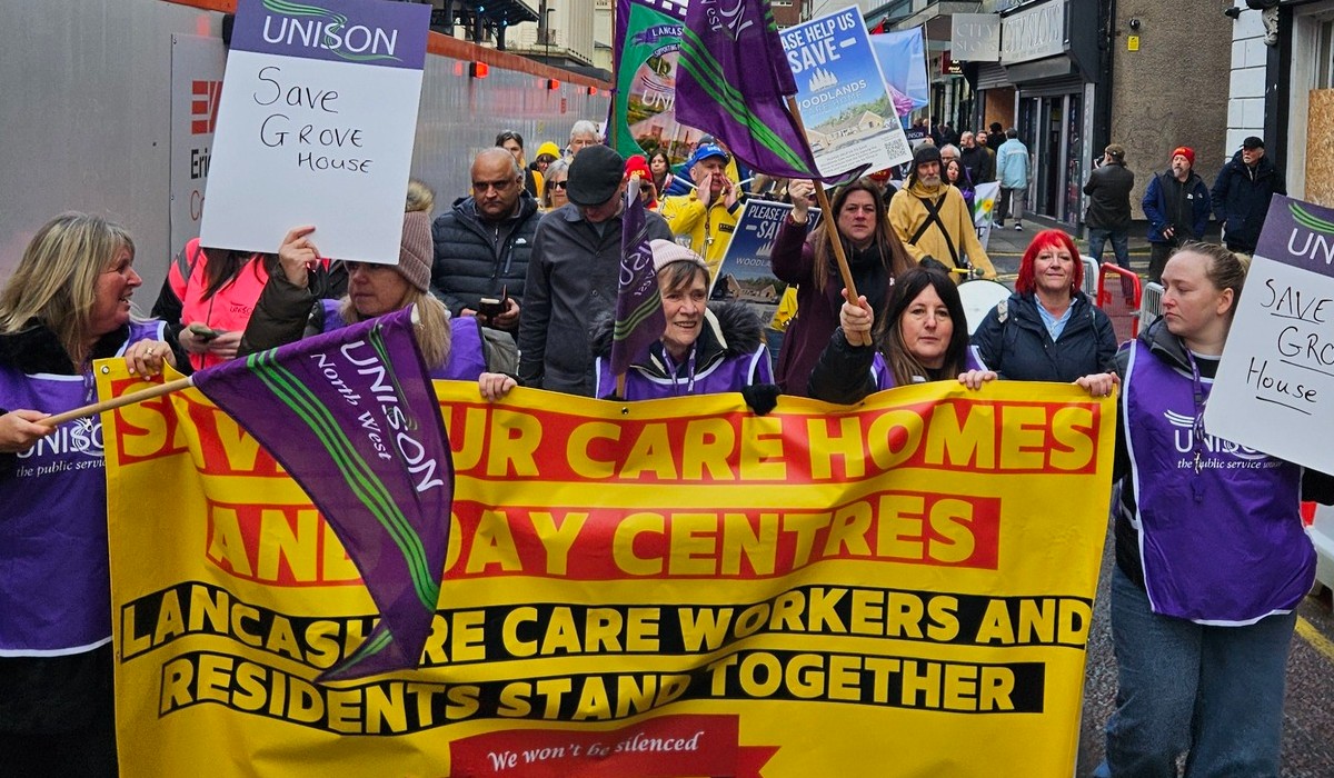 Protest in Preston, 17 January 2026