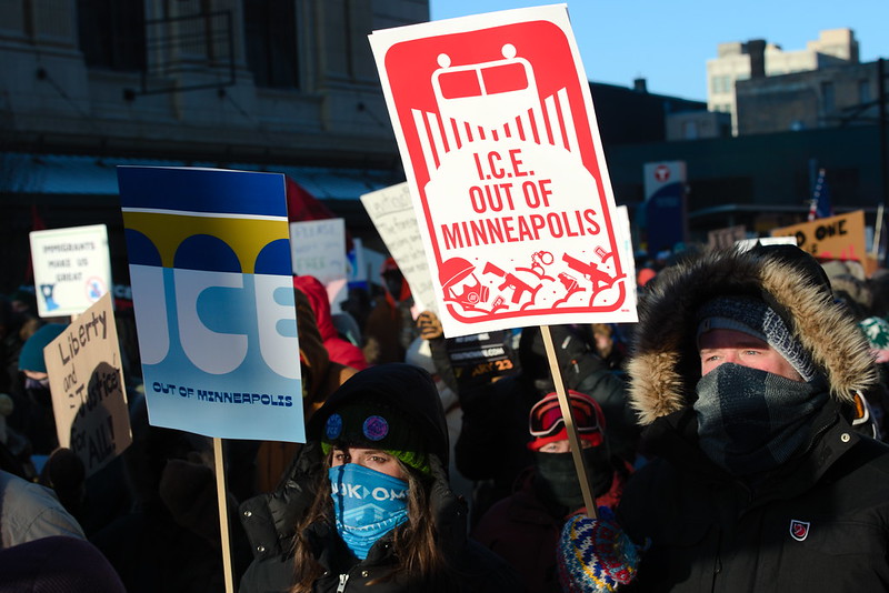 Protest against ICE in Minneapolis, 23.01.2026