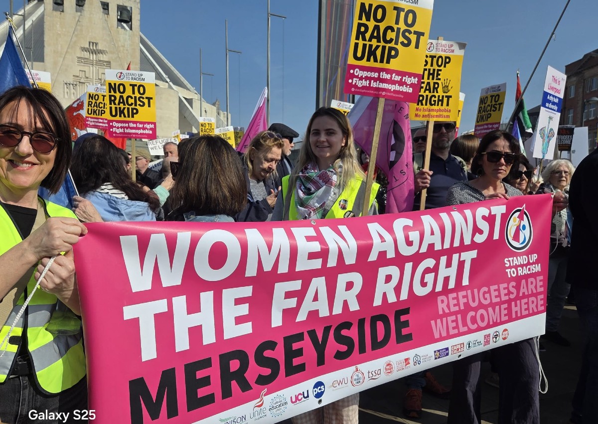 Protest against fascist Ukip, Liverpool, Saturday 21 March 2026
