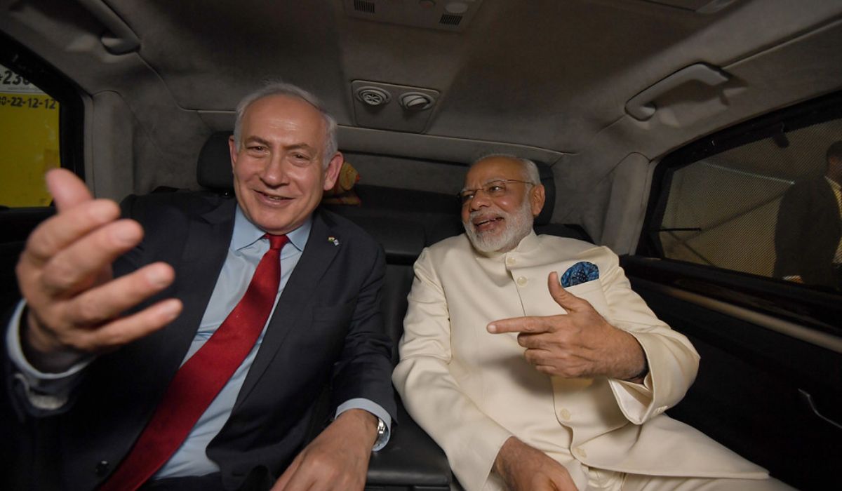 Israel welcomes PM Modi, during his first visist in 2017.