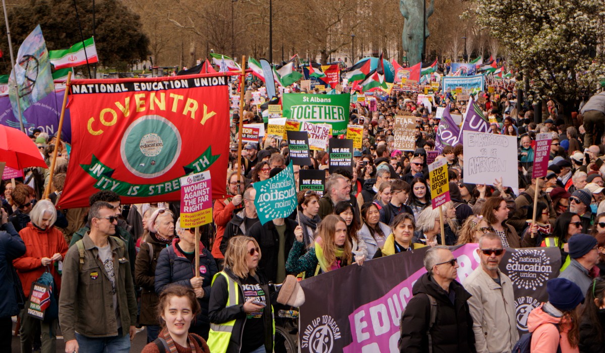 Together against the far right demonstration, 28 March 2026