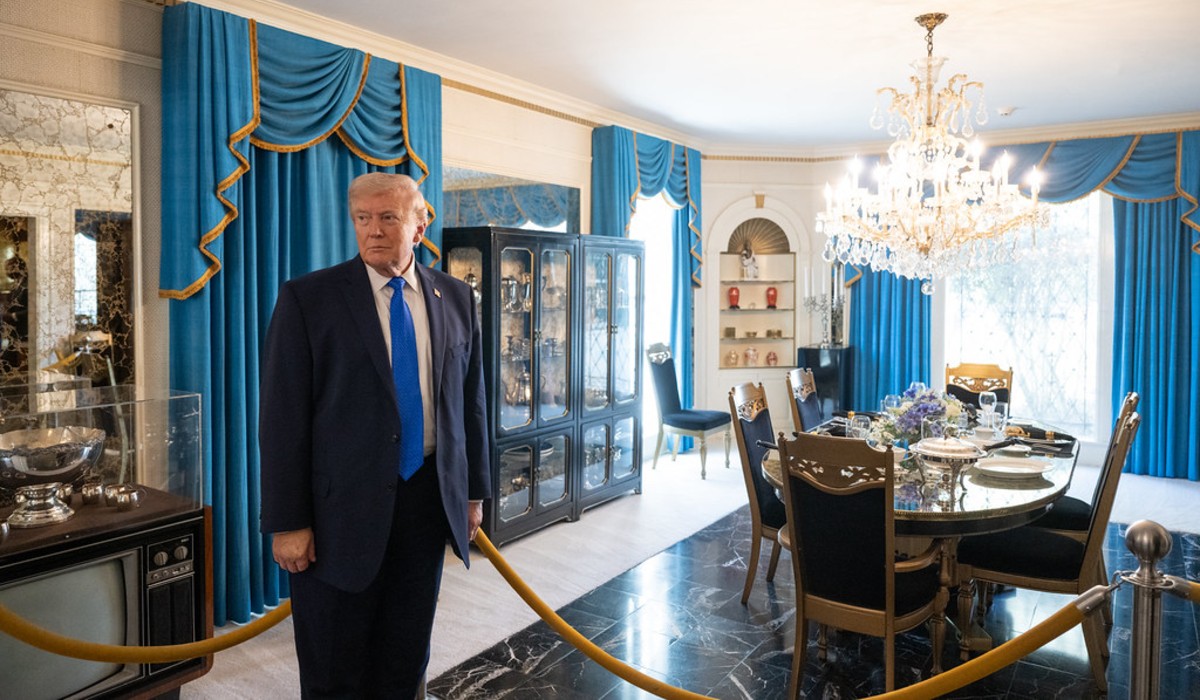 Donald Trump visits Graceland in Memphis, Tennessee.