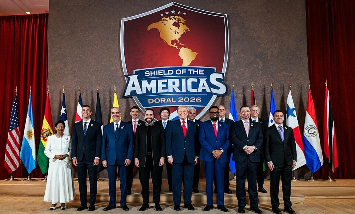 Leaders on the Shield of the Americas summit 2026