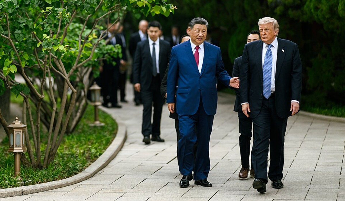 US President Donald Trump and CCP General Secretary Xi Jinping at Zhongnanhai on 15 May 2026