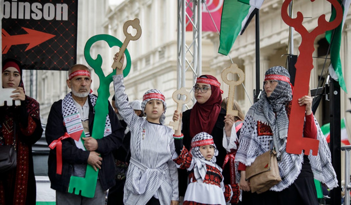 Nakba 78 – United Against Tommy Robinson march, central London 16th May 2026