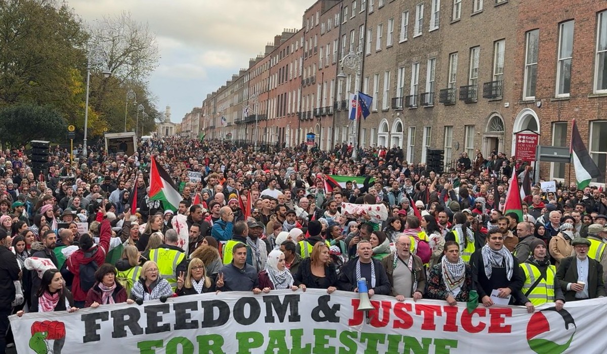 Palestine solidarity protest.