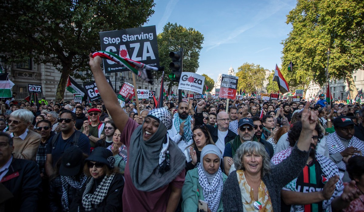 Palestine demonstration in London.