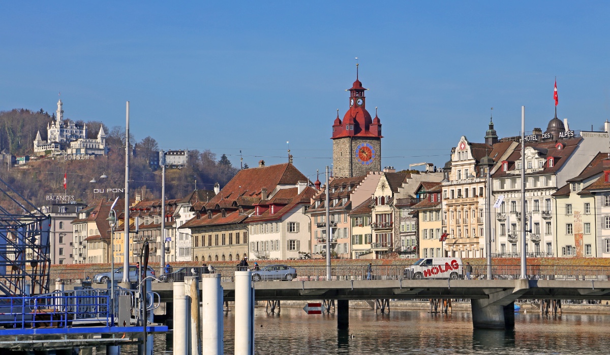 Buildings in Lucerne, where the negotiations are taking place